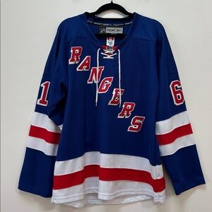 Reebok‎ New York Rangers NHL Jersey Number 61 Nash Men's Size 52